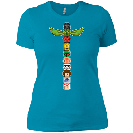 T-Shirts Turquoise / X-Small Star Wars Totem Women's Premium T-Shirt