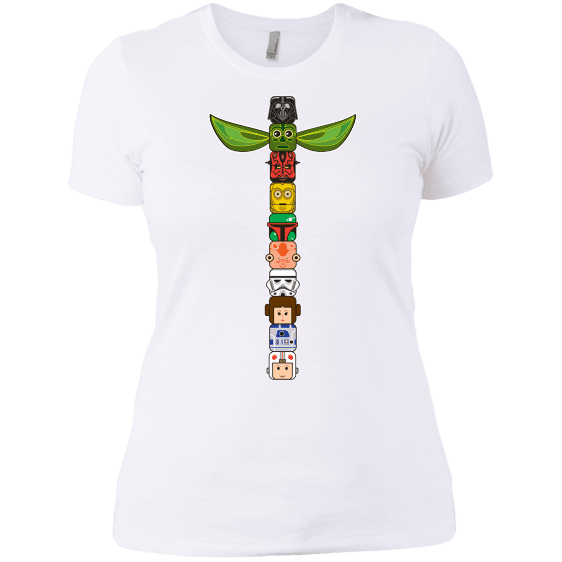 T-Shirts White / X-Small Star Wars Totem Women's Premium T-Shirt
