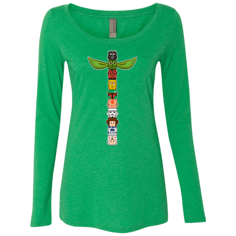 T-Shirts Envy / Small Star Wars Totem Women's Triblend Long Sleeve Shirt