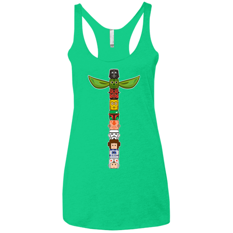 T-Shirts Envy / X-Small Star Wars Totem Women's Triblend Racerback Tank