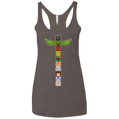 T-Shirts Macchiato / X-Small Star Wars Totem Women's Triblend Racerback Tank