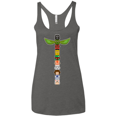 T-Shirts Premium Heather / X-Small Star Wars Totem Women's Triblend Racerback Tank