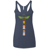 T-Shirts Vintage Navy / X-Small Star Wars Totem Women's Triblend Racerback Tank