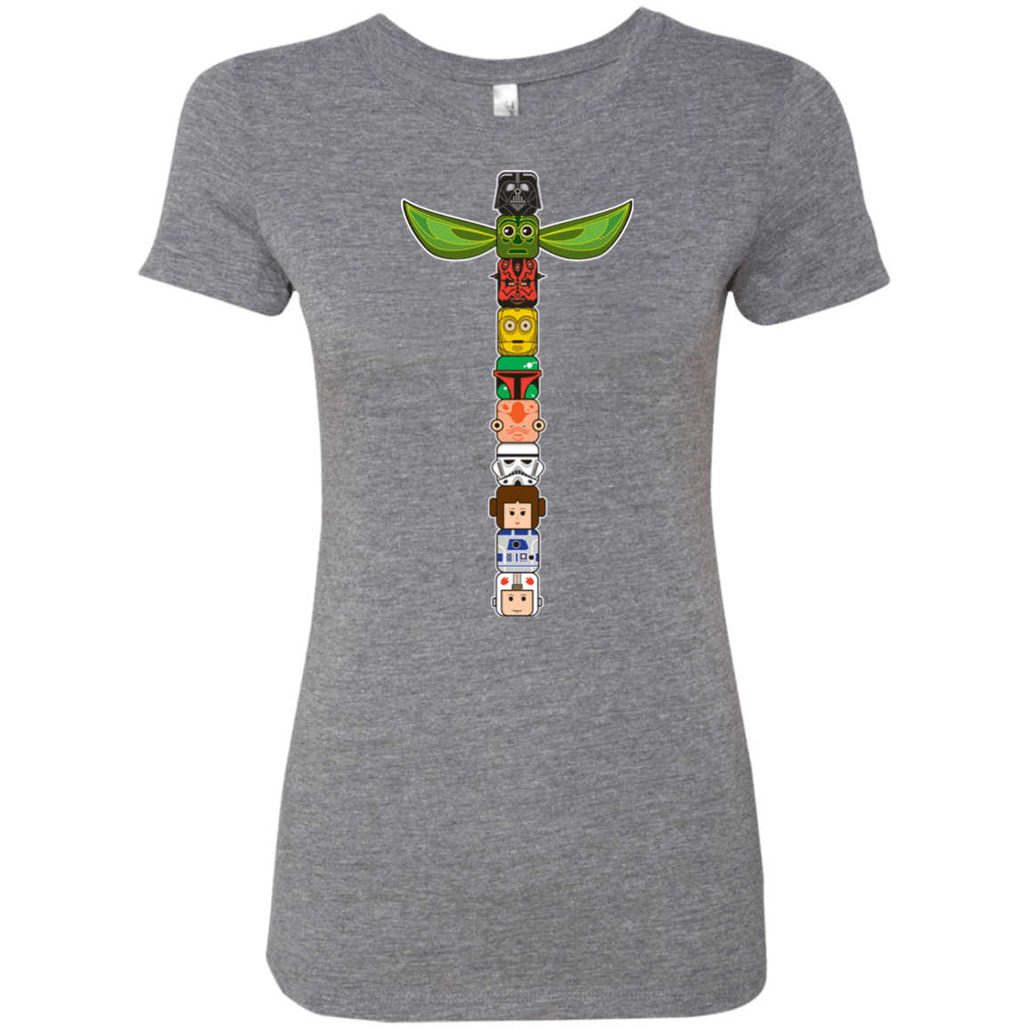 T-Shirts Premium Heather / Small Star Wars Totem Women's Triblend T-Shirt