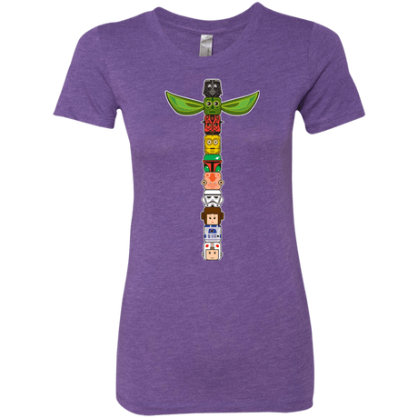 T-Shirts Purple Rush / Small Star Wars Totem Women's Triblend T-Shirt