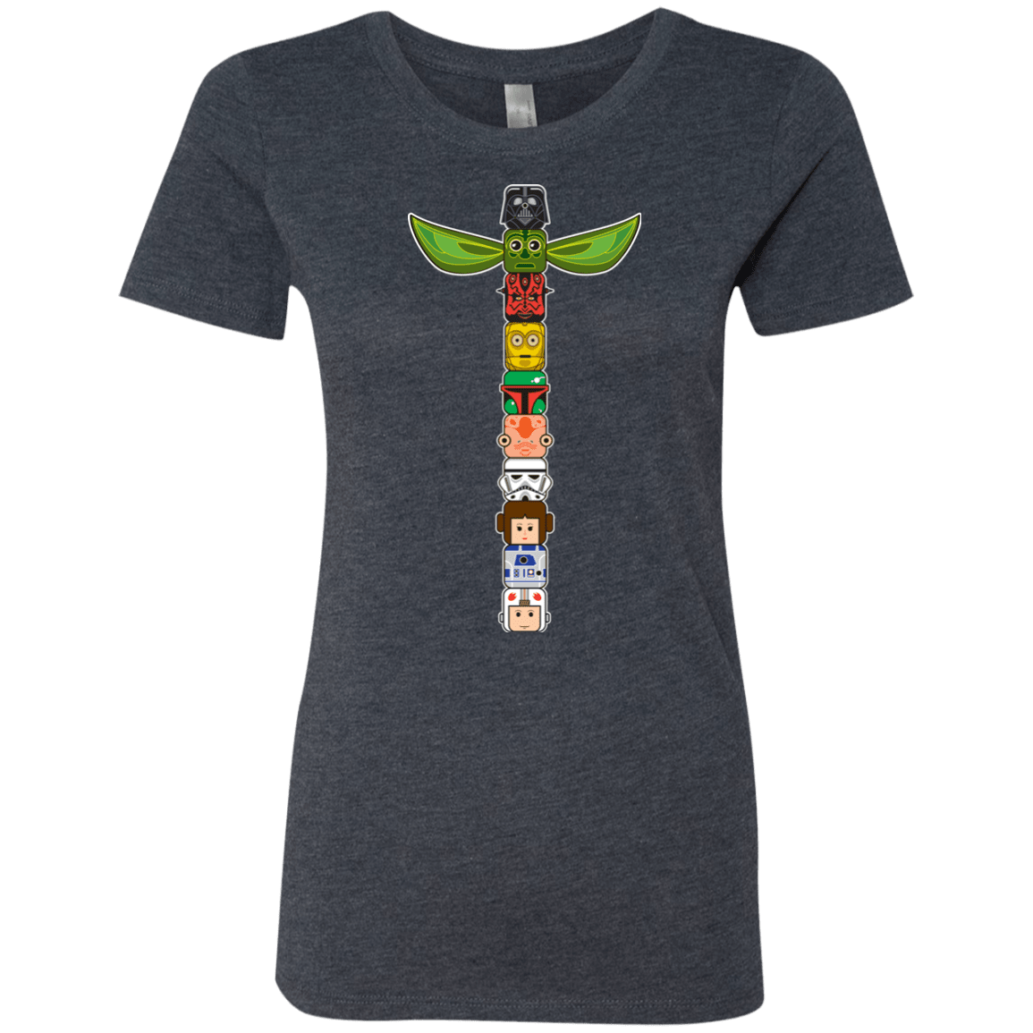 T-Shirts Vintage Navy / Small Star Wars Totem Women's Triblend T-Shirt