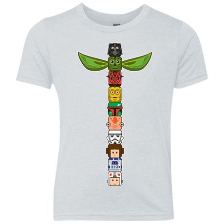 T-Shirts Heather White / YXS Star Wars Totem Youth Triblend T-Shirt