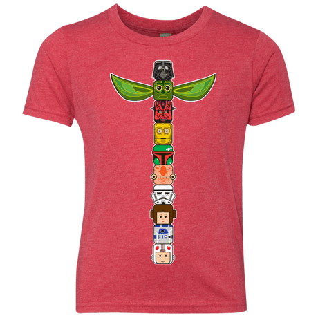 T-Shirts Vintage Red / YXS Star Wars Totem Youth Triblend T-Shirt