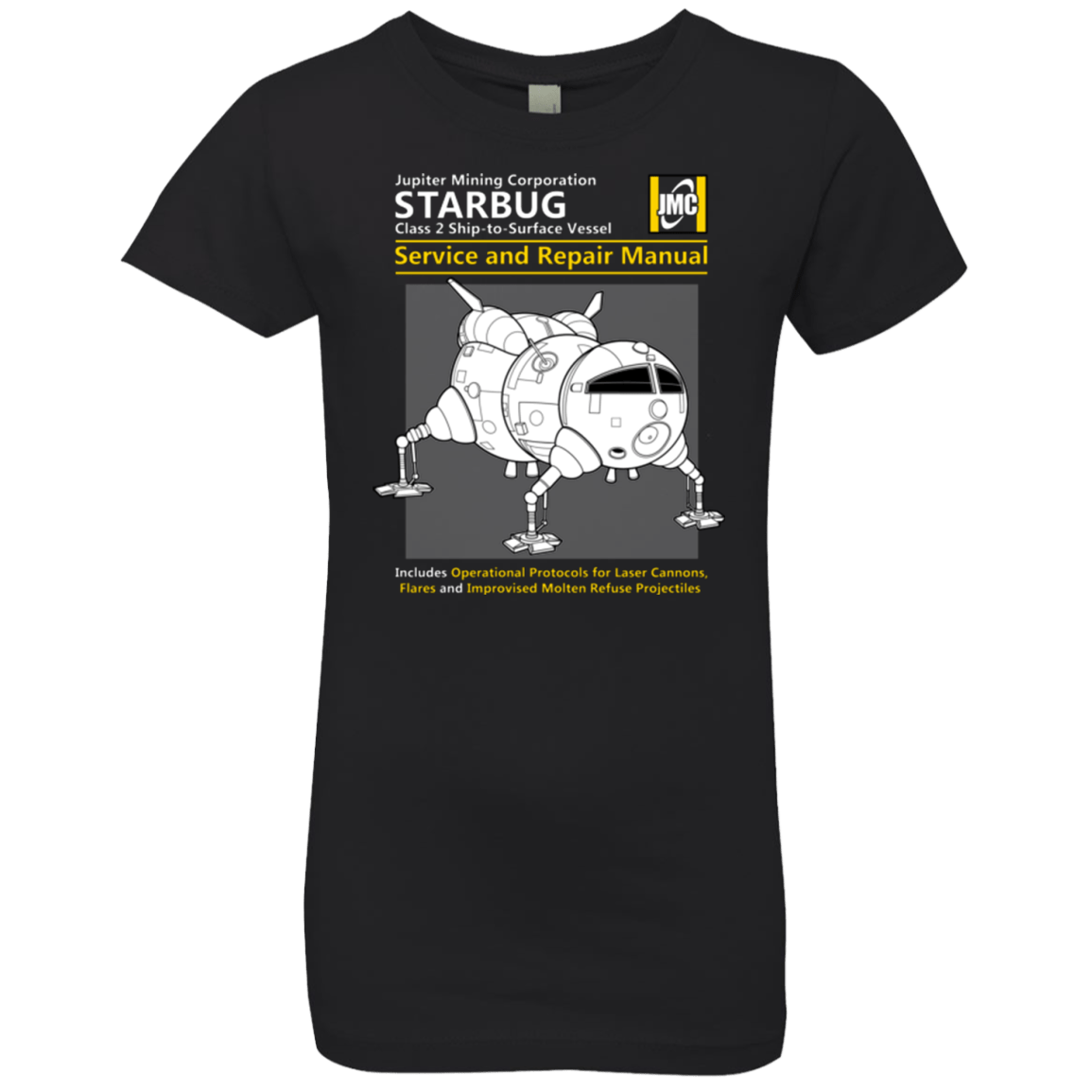 T-Shirts Black / YXS Starbug Service And Repair Manual Girls Premium T-Shirt