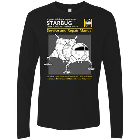 T-Shirts Black / Small Starbug Service And Repair Manual Men's Premium Long Sleeve