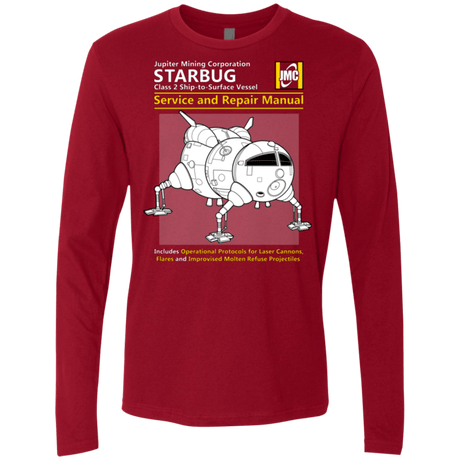 T-Shirts Cardinal / Small Starbug Service And Repair Manual Men's Premium Long Sleeve