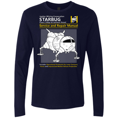 T-Shirts Midnight Navy / Small Starbug Service And Repair Manual Men's Premium Long Sleeve