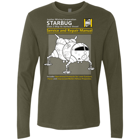 T-Shirts Military Green / Small Starbug Service And Repair Manual Men's Premium Long Sleeve