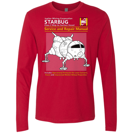 T-Shirts Red / Small Starbug Service And Repair Manual Men's Premium Long Sleeve