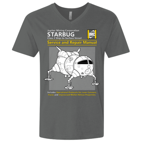 T-Shirts Heavy Metal / X-Small Starbug Service And Repair Manual Men's Premium V-Neck