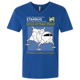 T-Shirts Royal / X-Small Starbug Service And Repair Manual Men's Premium V-Neck