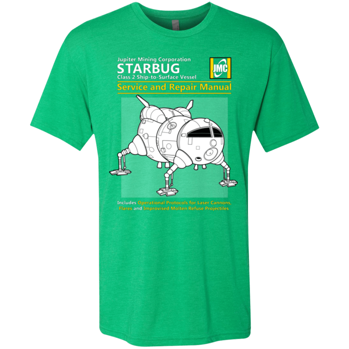 T-Shirts Envy / Small Starbug Service And Repair Manual Men's Triblend T-Shirt
