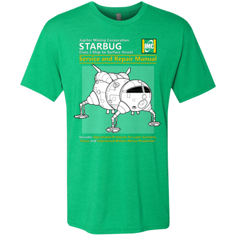 T-Shirts Envy / Small Starbug Service And Repair Manual Men's Triblend T-Shirt