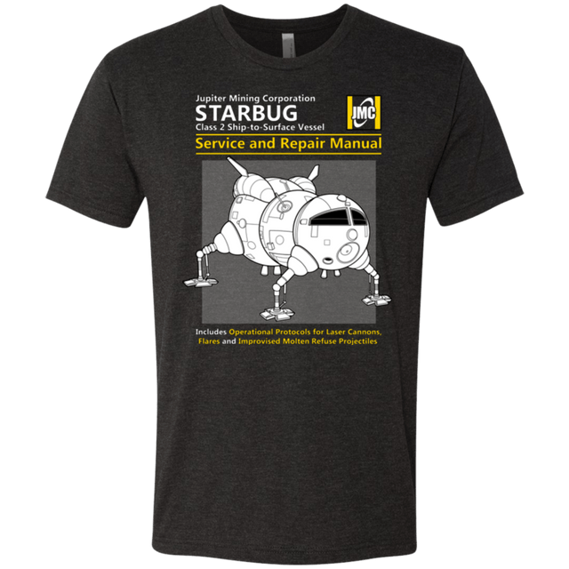 T-Shirts Vintage Black / Small Starbug Service And Repair Manual Men's Triblend T-Shirt