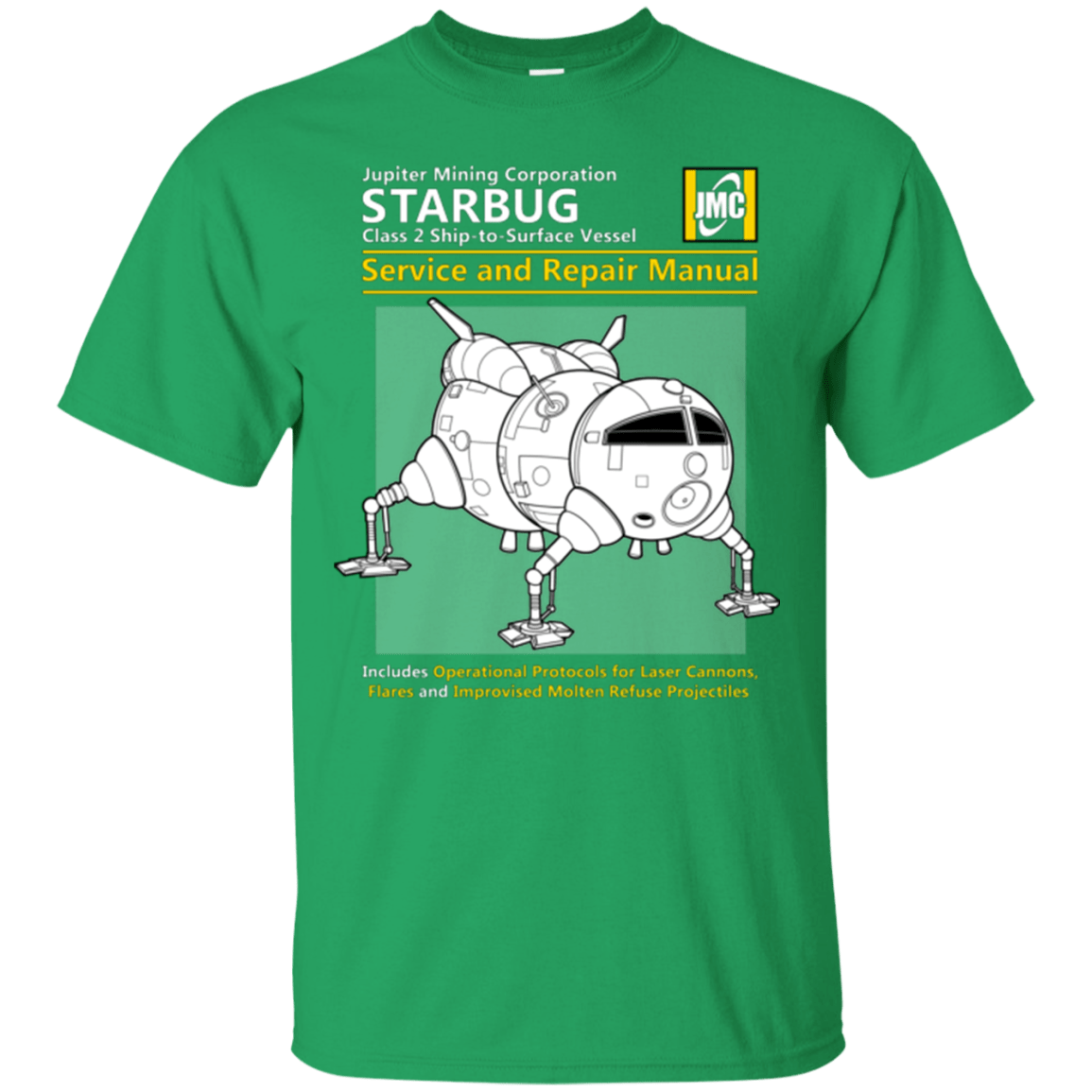 T-Shirts Irish Green / Small Starbug Service And Repair Manual T-Shirt