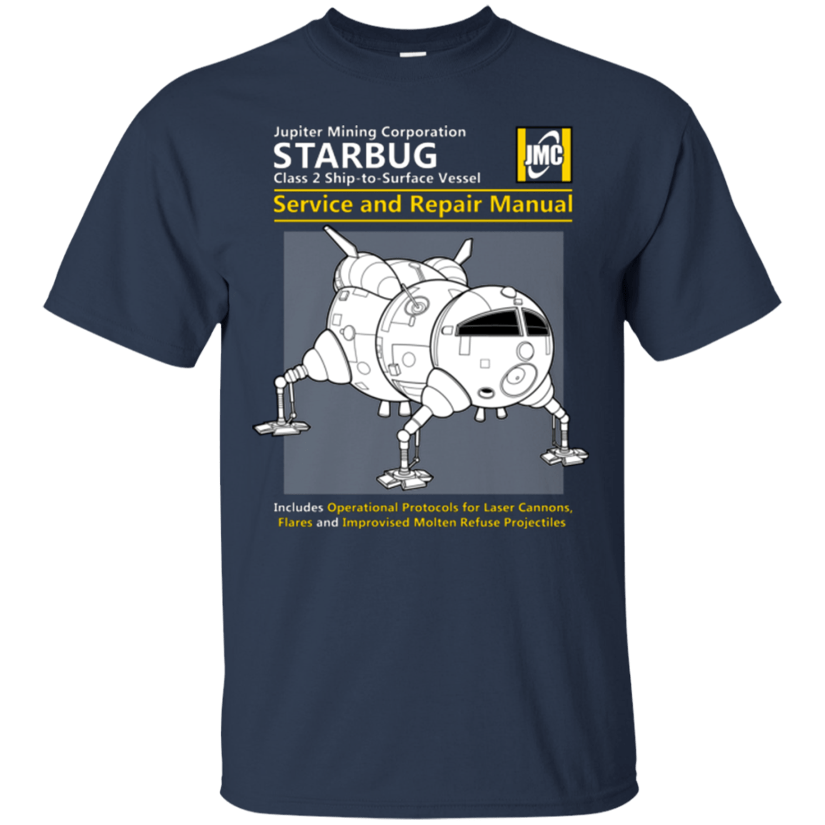 T-Shirts Navy / Small Starbug Service And Repair Manual T-Shirt