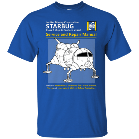 T-Shirts Royal / Small Starbug Service And Repair Manual T-Shirt