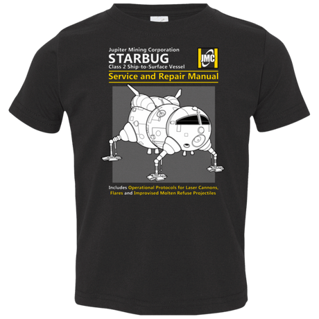 T-Shirts Black / 2T Starbug Service And Repair Manual Toddler Premium T-Shirt