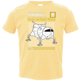 T-Shirts Butter / 2T Starbug Service And Repair Manual Toddler Premium T-Shirt
