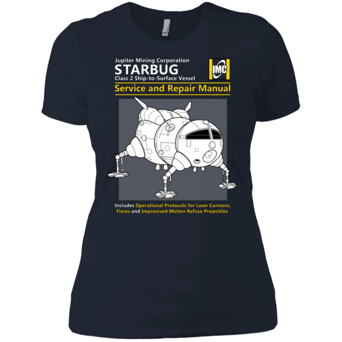 T-Shirts Midnight Navy / X-Small Starbug Service And Repair Manual Women's Premium T-Shirt