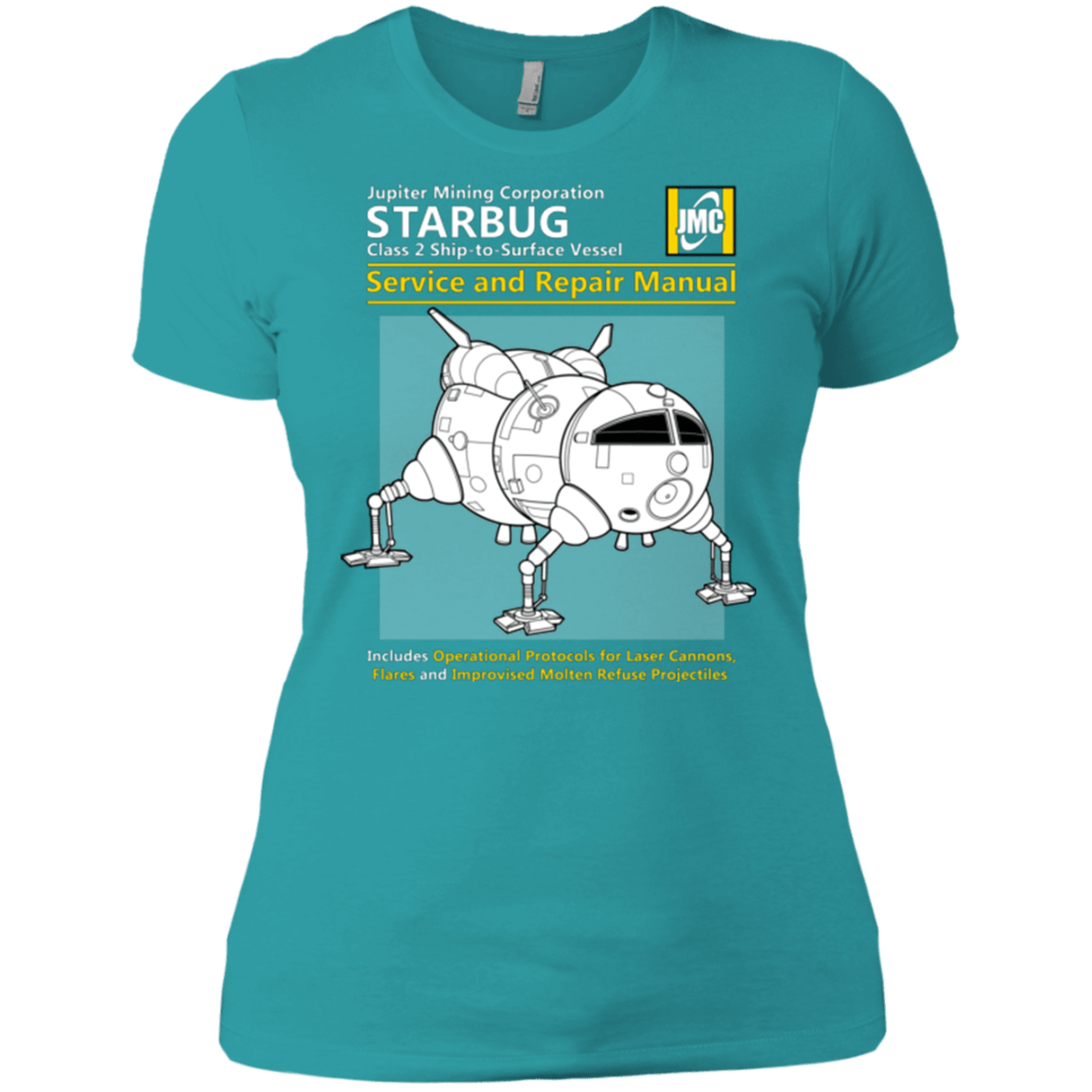 T-Shirts Tahiti Blue / X-Small Starbug Service And Repair Manual Women's Premium T-Shirt