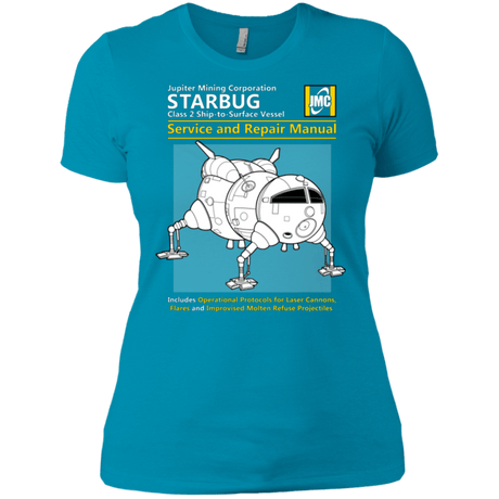 T-Shirts Turquoise / X-Small Starbug Service And Repair Manual Women's Premium T-Shirt