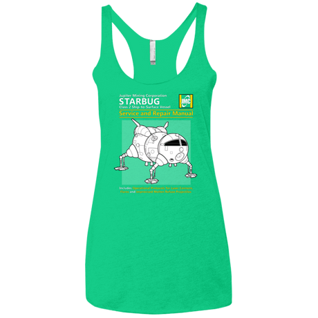 T-Shirts Envy / X-Small Starbug Service And Repair Manual Women's Triblend Racerback Tank