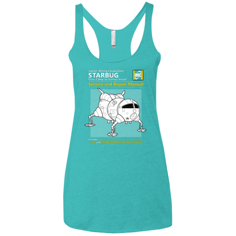 T-Shirts Tahiti Blue / X-Small Starbug Service And Repair Manual Women's Triblend Racerback Tank