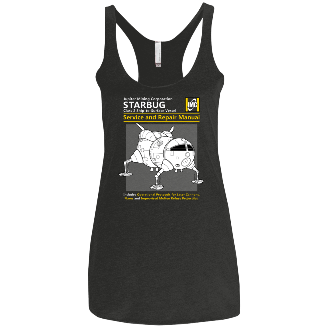 T-Shirts Vintage Black / X-Small Starbug Service And Repair Manual Women's Triblend Racerback Tank
