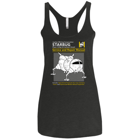 T-Shirts Vintage Black / X-Small Starbug Service And Repair Manual Women's Triblend Racerback Tank