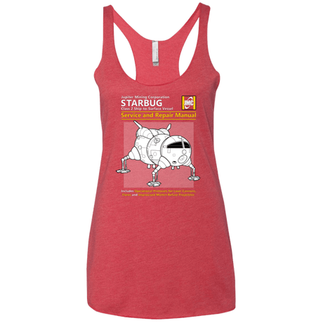 T-Shirts Vintage Red / X-Small Starbug Service And Repair Manual Women's Triblend Racerback Tank