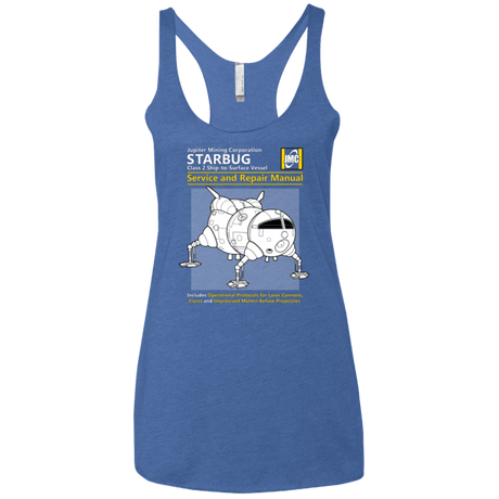T-Shirts Vintage Royal / X-Small Starbug Service And Repair Manual Women's Triblend Racerback Tank