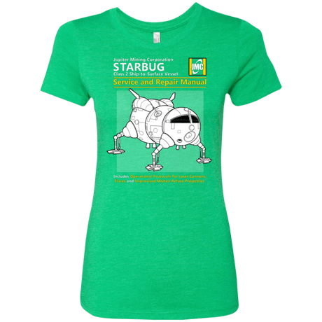 T-Shirts Envy / Small Starbug Service And Repair Manual Women's Triblend T-Shirt