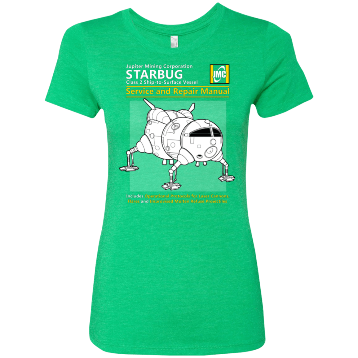 T-Shirts Envy / Small Starbug Service And Repair Manual Women's Triblend T-Shirt