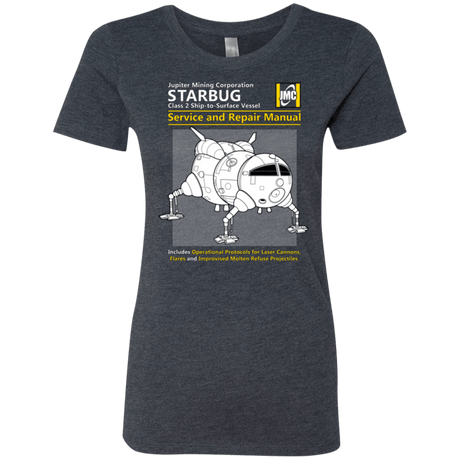 T-Shirts Vintage Navy / Small Starbug Service And Repair Manual Women's Triblend T-Shirt