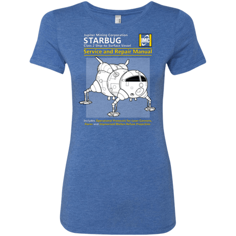 T-Shirts Vintage Royal / Small Starbug Service And Repair Manual Women's Triblend T-Shirt