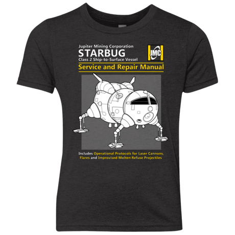 T-Shirts Vintage Black / YXS Starbug Service And Repair Manual Youth Triblend T-Shirt