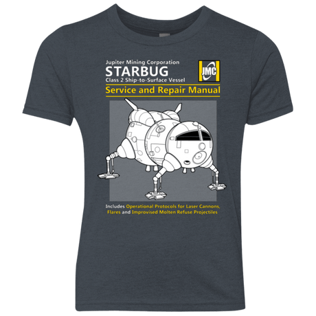T-Shirts Vintage Navy / YXS Starbug Service And Repair Manual Youth Triblend T-Shirt
