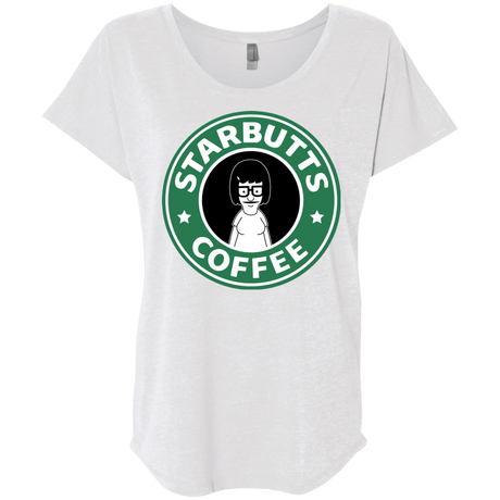 T-Shirts Heather White / X-Small Starbutts Triblend Dolman Sleeve