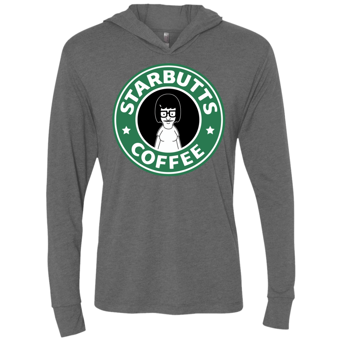 T-Shirts Premium Heather / X-Small Starbutts Triblend Long Sleeve Hoodie Tee