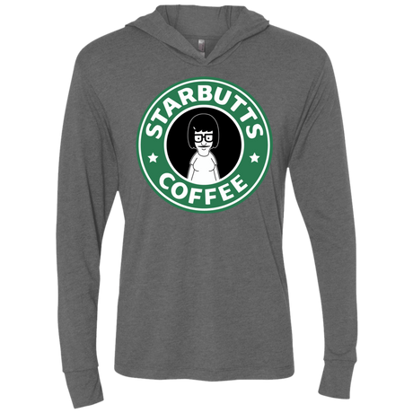 T-Shirts Premium Heather / X-Small Starbutts Triblend Long Sleeve Hoodie Tee