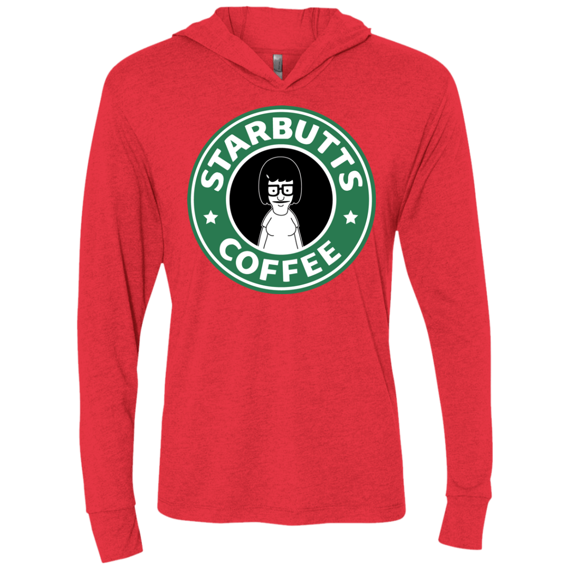 T-Shirts Vintage Red / X-Small Starbutts Triblend Long Sleeve Hoodie Tee