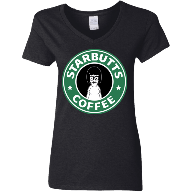 T-Shirts Black / S Starbutts Women's V-Neck T-Shirt