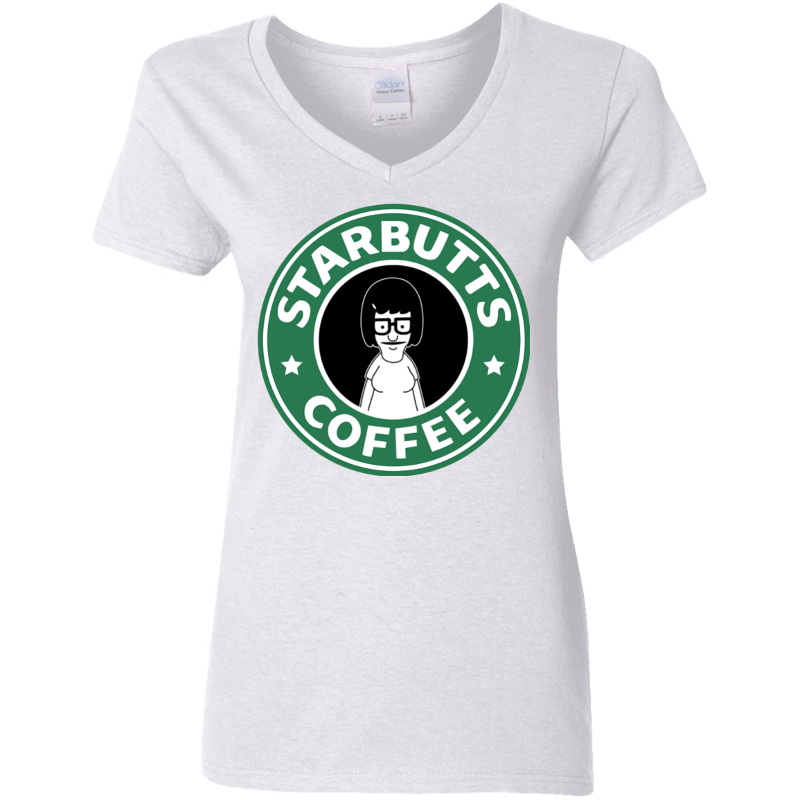 T-Shirts White / S Starbutts Women's V-Neck T-Shirt