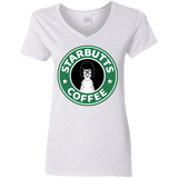 T-Shirts White / S Starbutts Women's V-Neck T-Shirt
